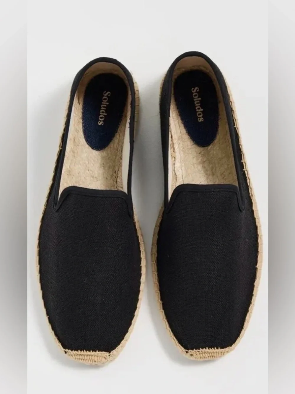 New Soludos The Smoking Slipper Espadrilles - Noche Black Men’s Size 8-8.5